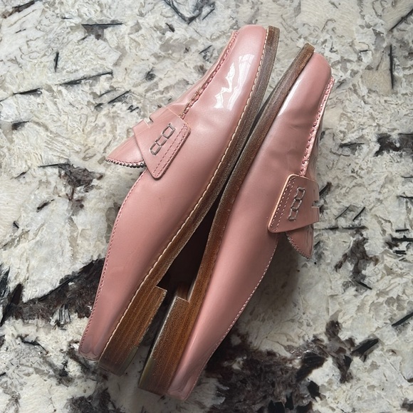 JOHNSTON & MURPHY Giada Blush Leather Mules 8 - Picture 7 of 13
